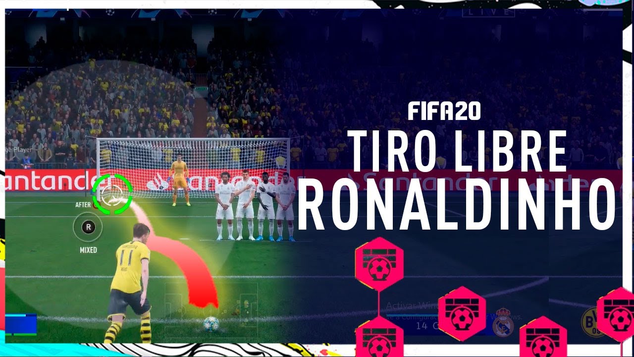 TRUCO para ANOTAR tiros libres y GANAR MAS partidos - tiro libre RASO TUTORIAL ⚽ 🔥 FIFA 20