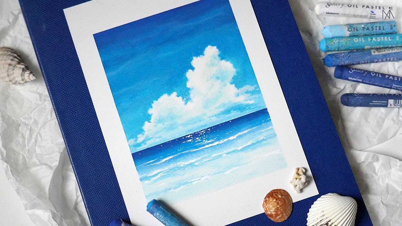 Landscape Drawing for beginners with Oil Pastel : 오일 파스텔 초보자를 위한 그라데이션 풍경화 [NIA]