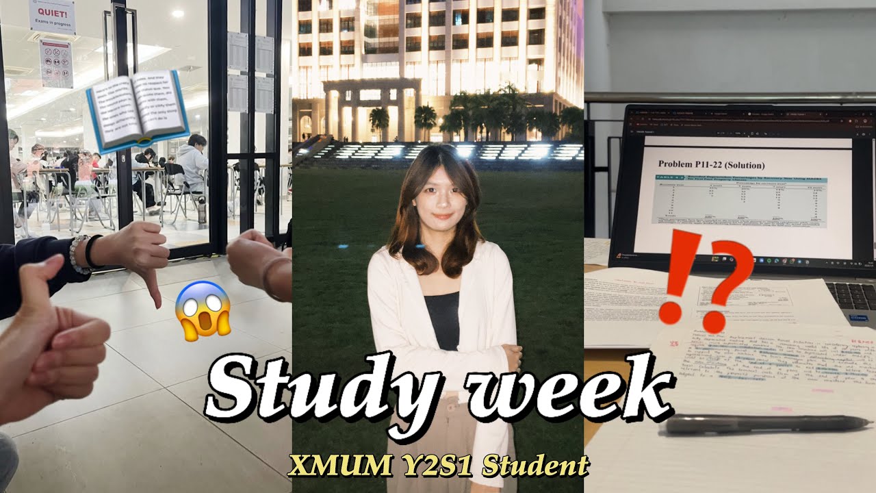🇲🇾How can I survive during study week😭⁉️| XMUM STUDENT‘s VLOG✨