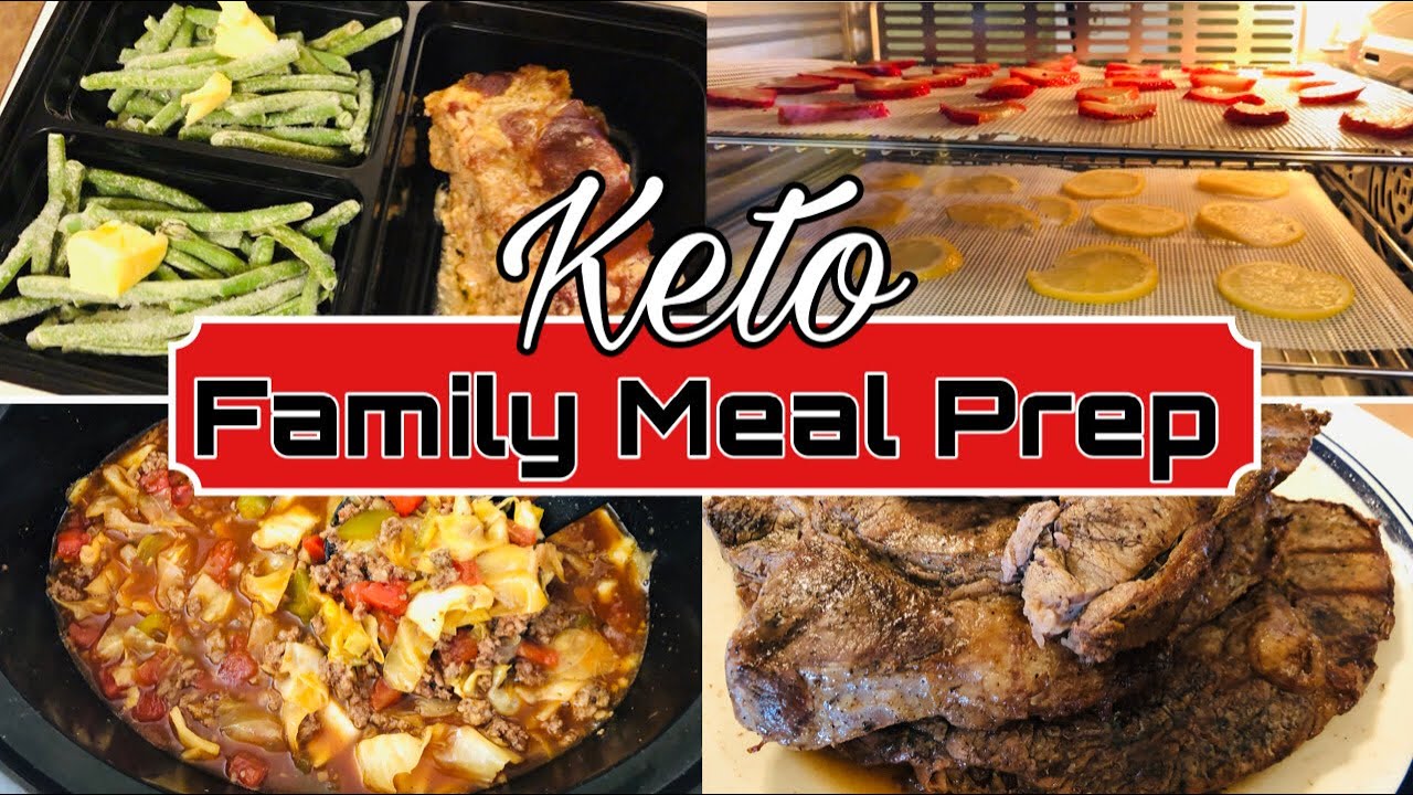 Large Family Keto Meal Prep | Dehydrating Fruits | Keep Meal Prep Simple