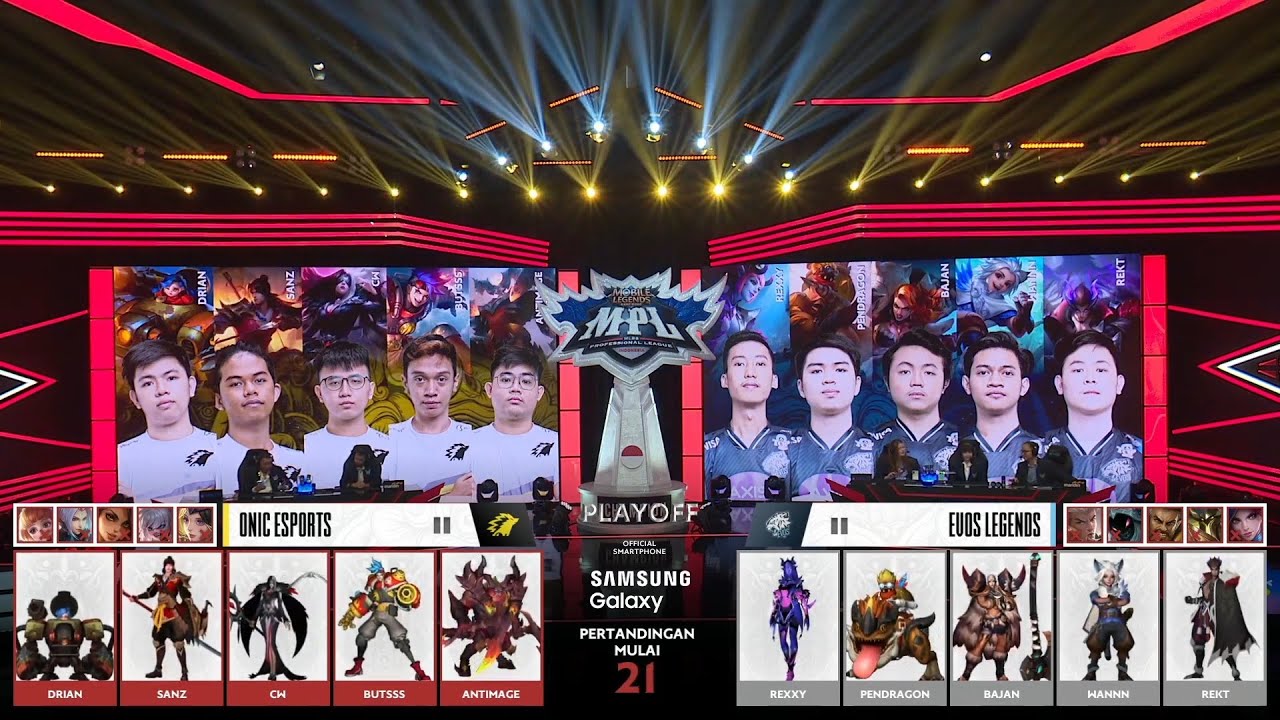 Harith Wannn menggila! Evos vs Onic match 1 MPL ID S6 Playoffs Day 1