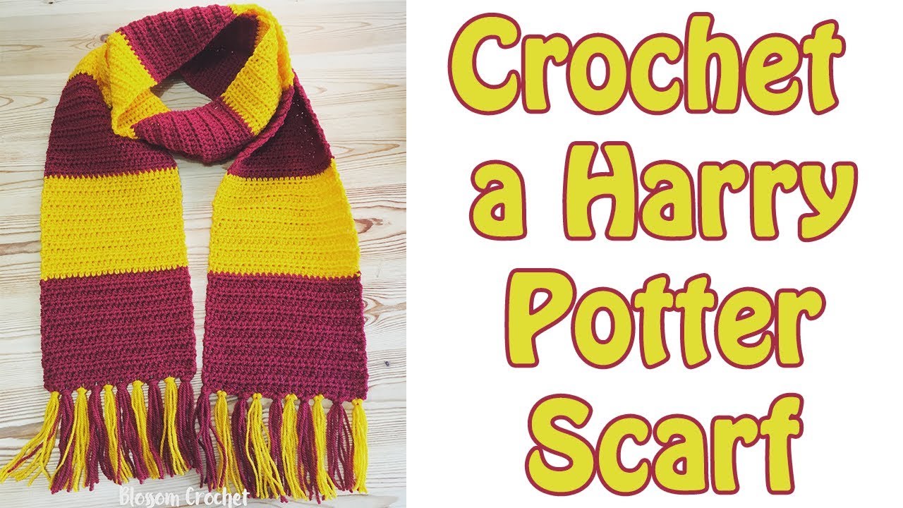 How to crochet a Harry Potter Scarf! (Very easy beginner project!)