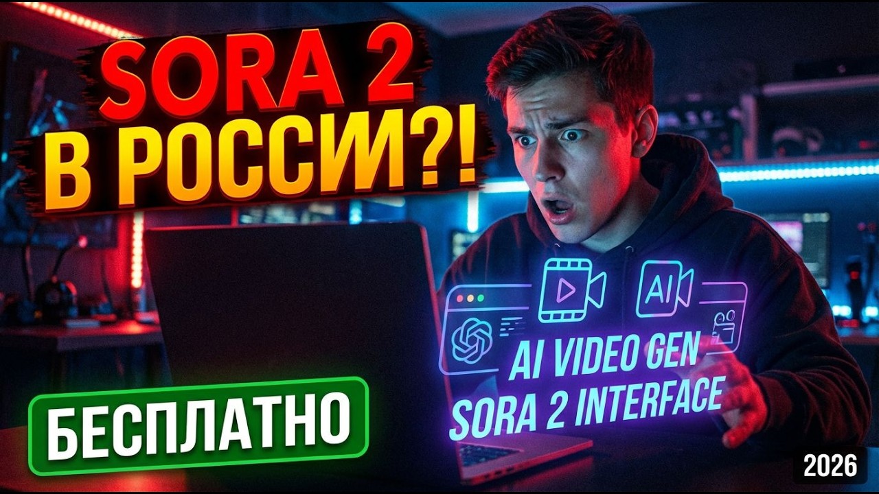 🚀 SORA 2 ЗАРАБОТАЛА! Как получить инвайт БЕСПЛАТНО из России [ГАЙД]