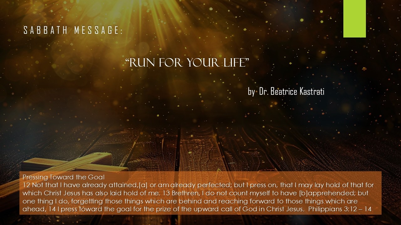 'RUN FOR YOUR LIFE