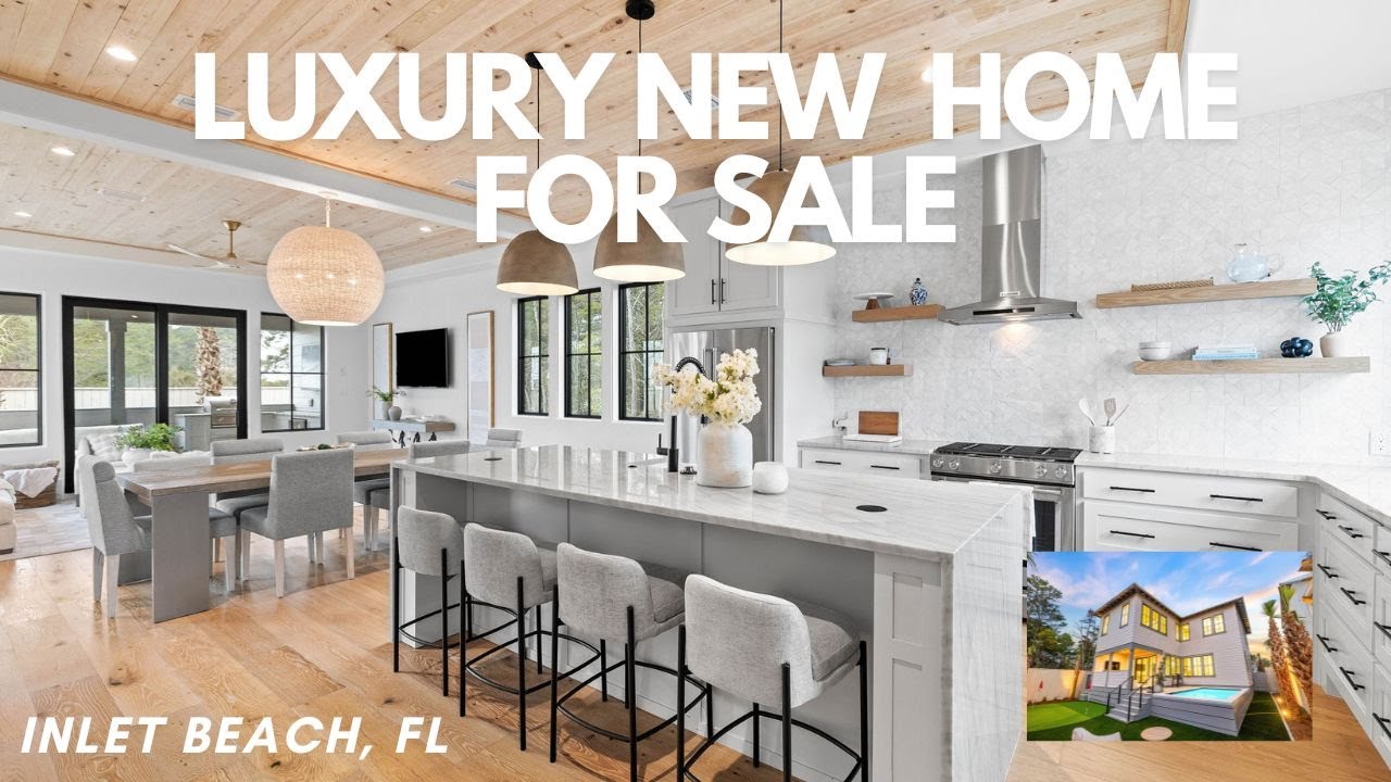 Luxury New Construction Home for Sale | 91 Pine Cone Trail, Inlet Beach | Lake Powell Access