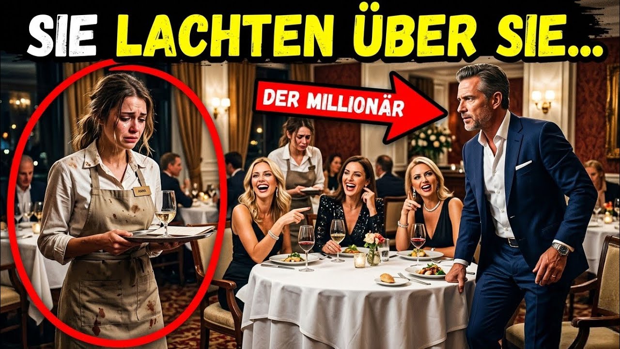 „Sie verspotteten die arme Kellnerin – bis der Milliardär aufstand“