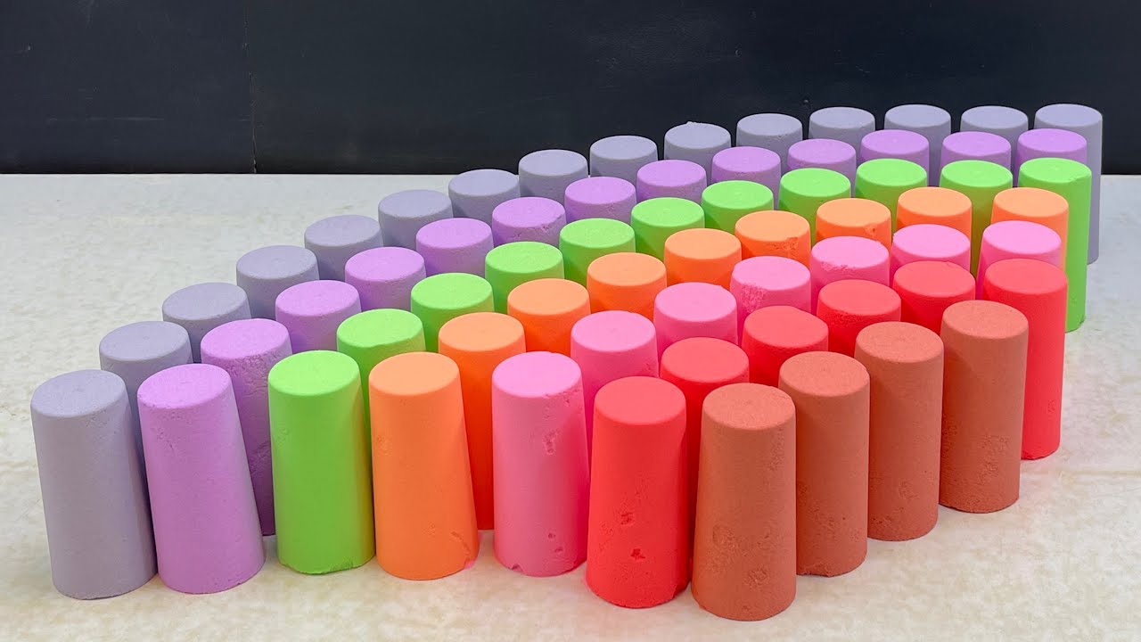 crushing rainbow baking soda