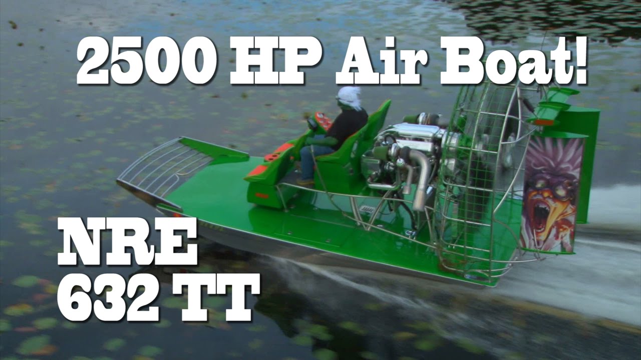 2500-сильный катер Florida Air Boat, лол. Зелёный человечек разрушил наш дом! Серия 225 на NRE TV