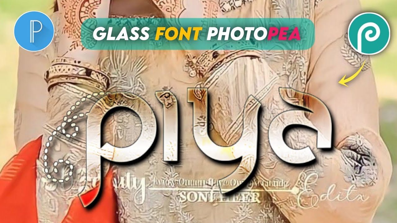 New Style Glass Font Editing On Pixellab & Photopea | Glass Font Editing In Photopea | Glass Font dp