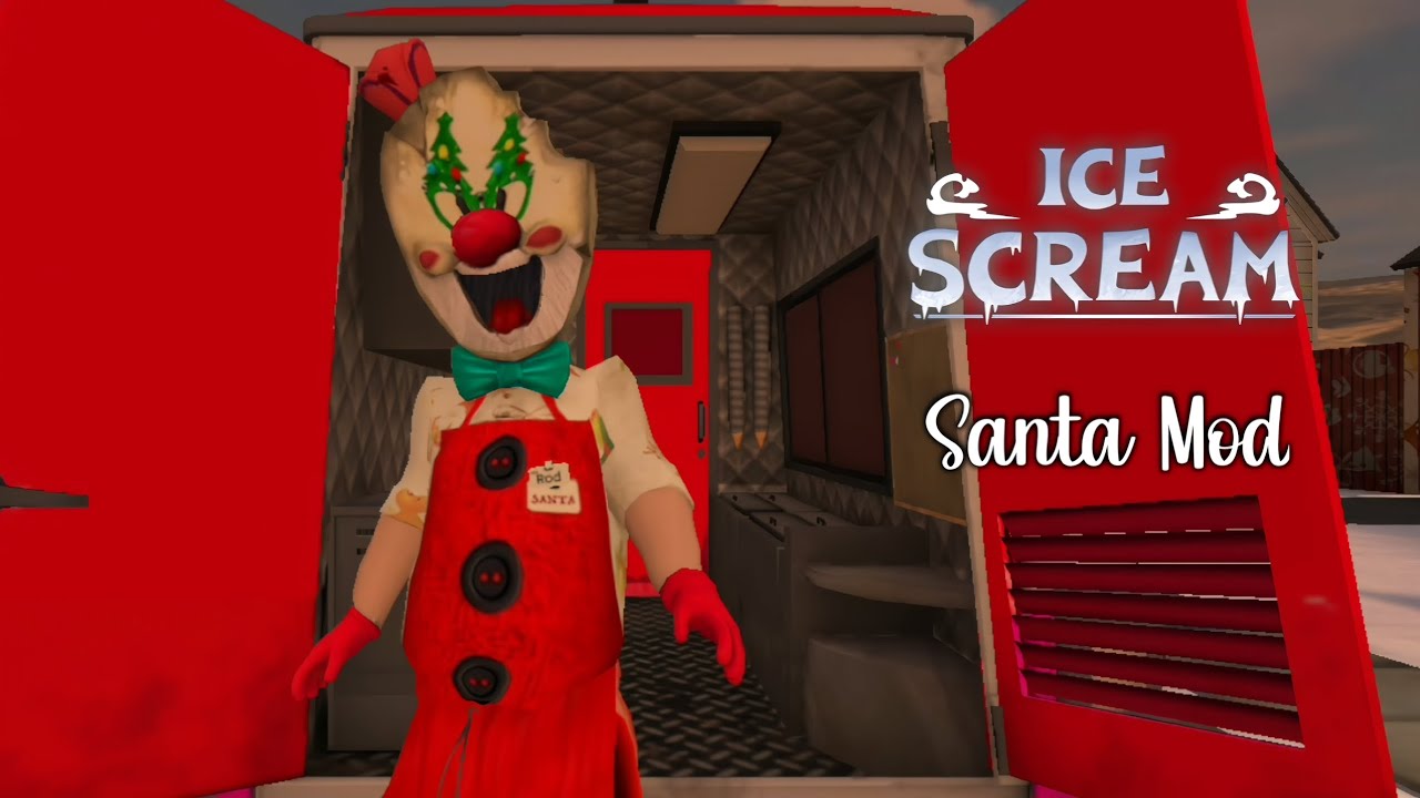 Ice Scream 1 Santa Mod