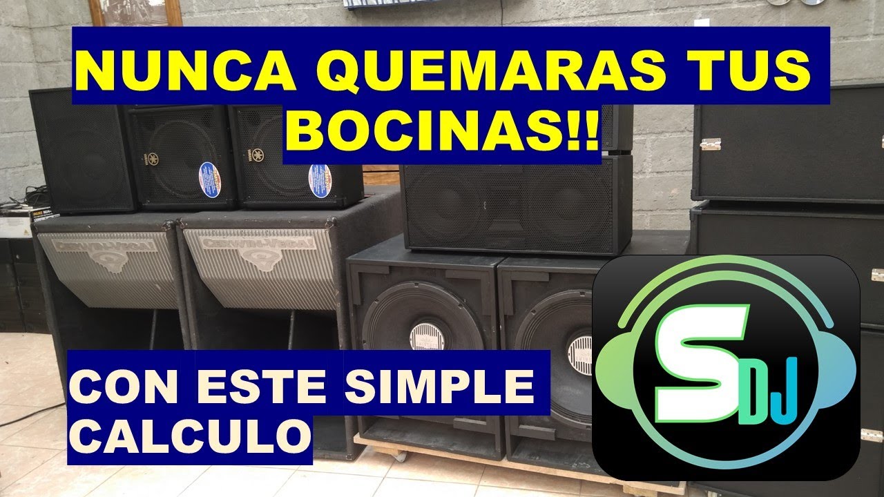 😎💥🔊Haz ESTO y NUNCA QUEMARAS UNA BOCINA!!!😎💥🔊 Calculo de POTENCIA ADECUADO con SPECTRUM DJ!!