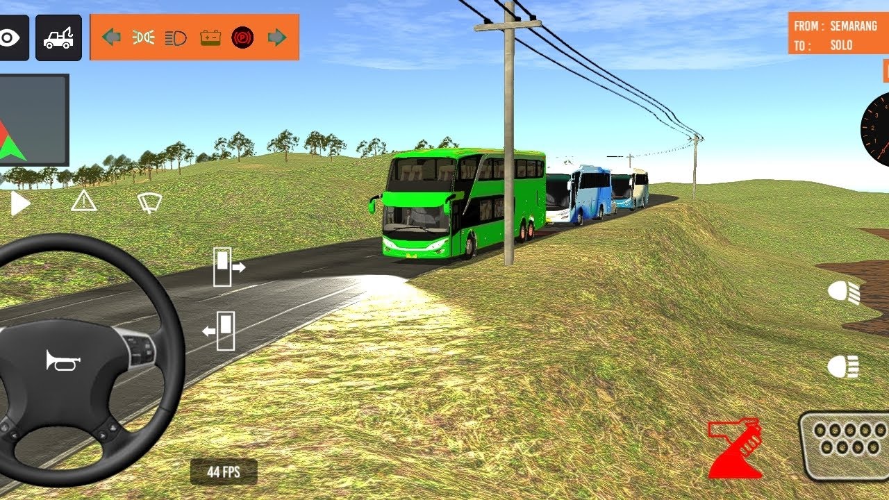 Indonesia Coach bus driving | Euro bus simulator 2025 Android gameplay#1