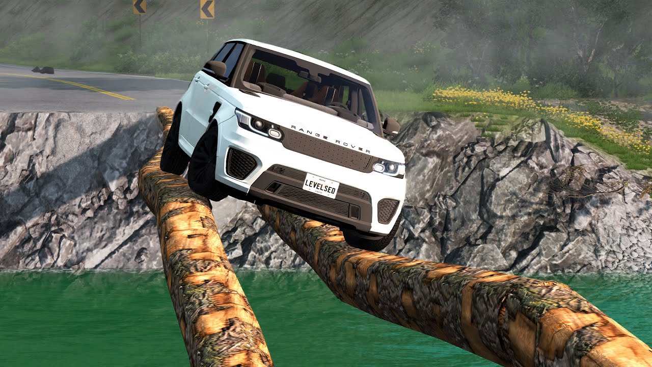 Cars vs Impossible Log Bridge - BeamNG Drive - 🔥 ULTIMATE Edition Compilation 2