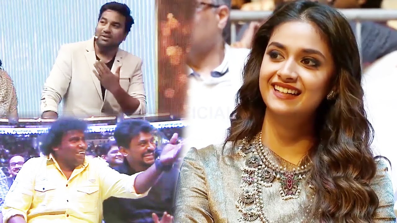 Keerthy Suresh Enjoying Mirchi Shiva's Satires On Yogi Babu