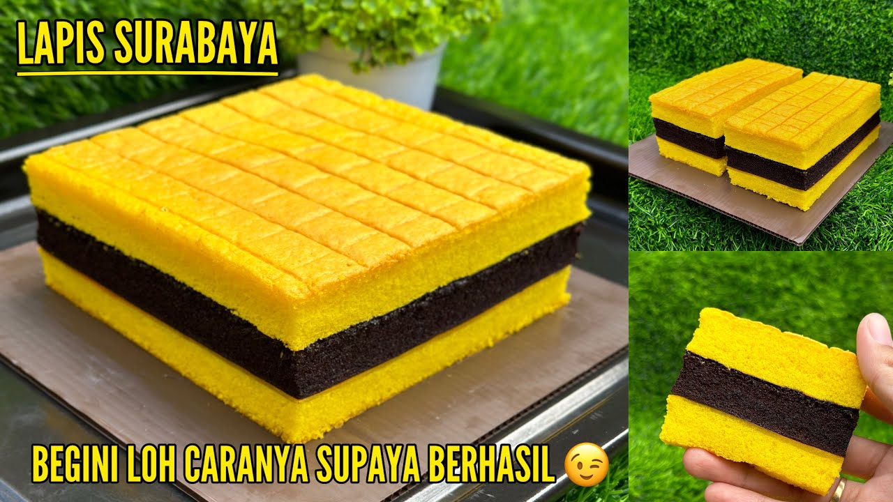 GAK PERLU AHLI UNTUK BIKIN KUE INI‼️Lapis Surabaya Lembut, Pori Halus, Tidak Seret