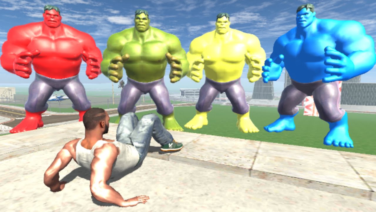 Franklin Saving His House From Team Hulk - INDIAN BIKES DRIVING 3D