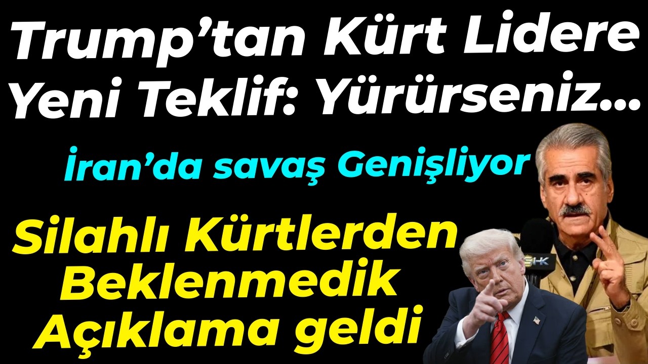 Silahlı Kürtlerden Beklenmedik Açıklama geldi... Trump'tan Kürt lidere yeni teklif: Yürürseniz...