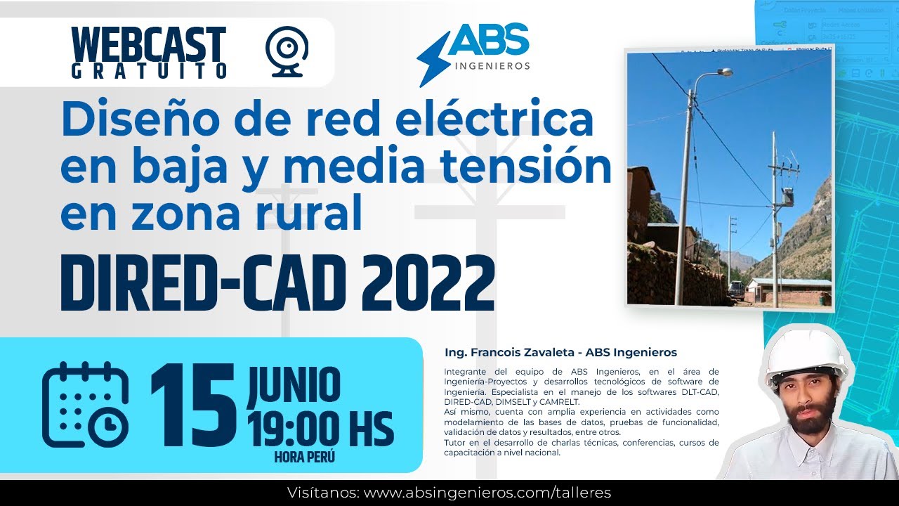 Diseño de red eléctrica en baja y media tensión en zona rural