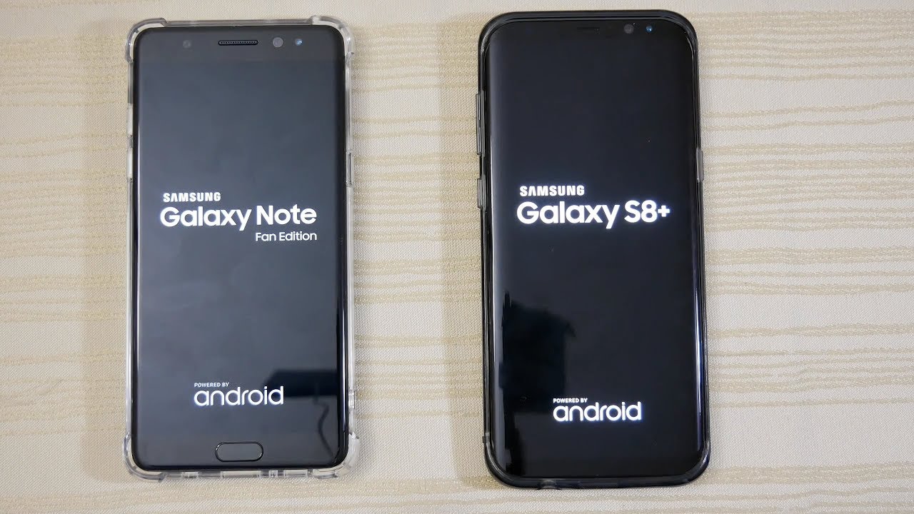 Galaxy Note FE vs Galaxy S8 Plus - Speed Test! (4K)
