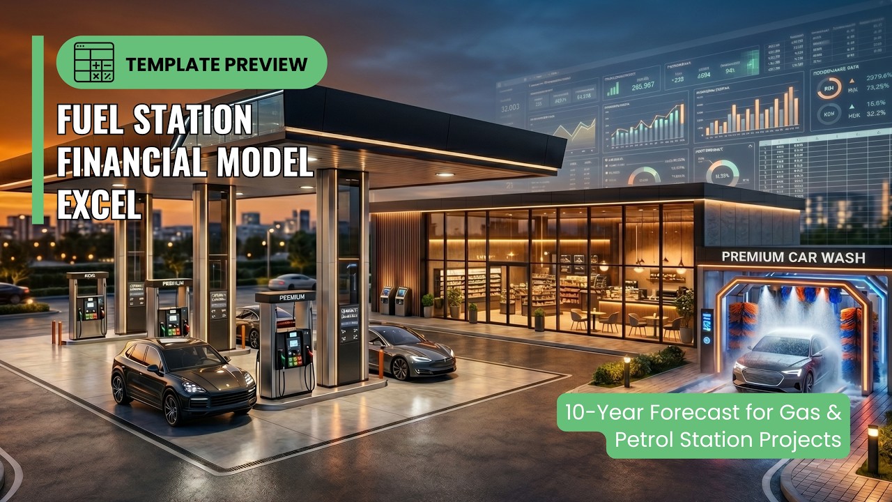 Fuel Station Financial Model in Excel – Step-by-Step Template Walkthrough