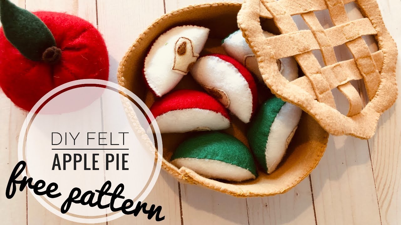 DIY Felt Apple Pie Tutorial