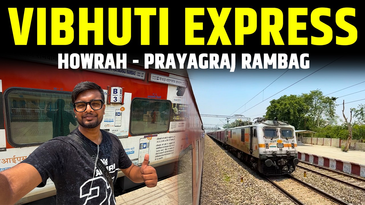 Journey in Howrah Prayagraj Rambagh 13047 Vibhuti Express | Train Journey |