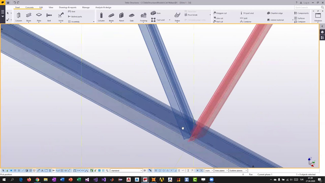 Tekla Structures Roof Truss Modeling Part2 @TeklaSoftware