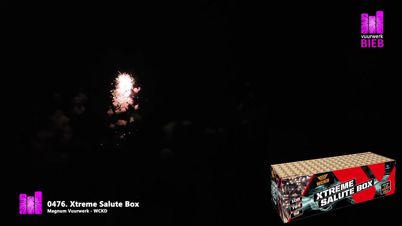 Xtreme Salute Box - Magnum Vuurwerk - WCKD - vuurwerkbieb.nl