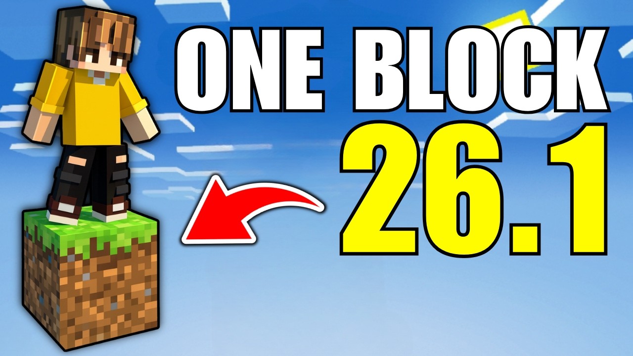 Как установить OneBlock Skyblock для Minecraft 26.1 Java