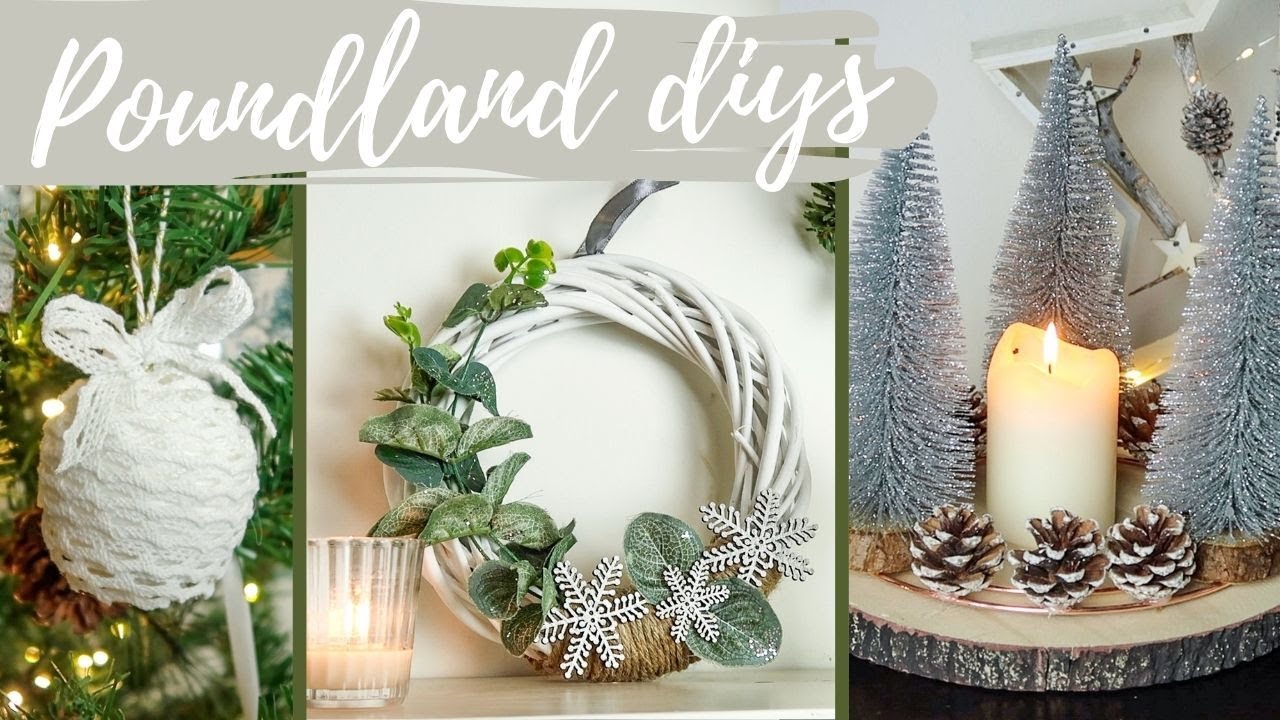 Easy DIY Christmas Decorations on a budget! Poundland Christmas DIY decor ideas | MR CARRINGTON 2020