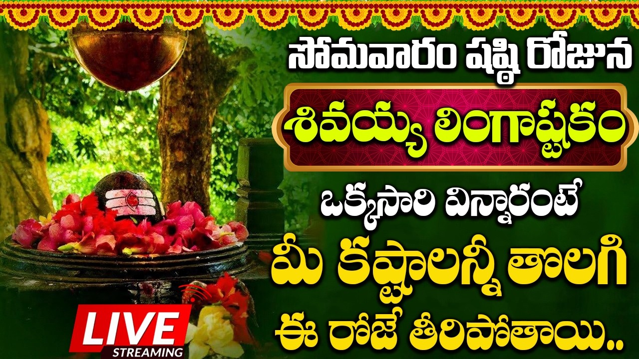 సోమవారం ఉదయాన్నే లింగాష్టకం వింటే మీరు అన్ని శుభవార్తలు వింటారు || Lingastakam