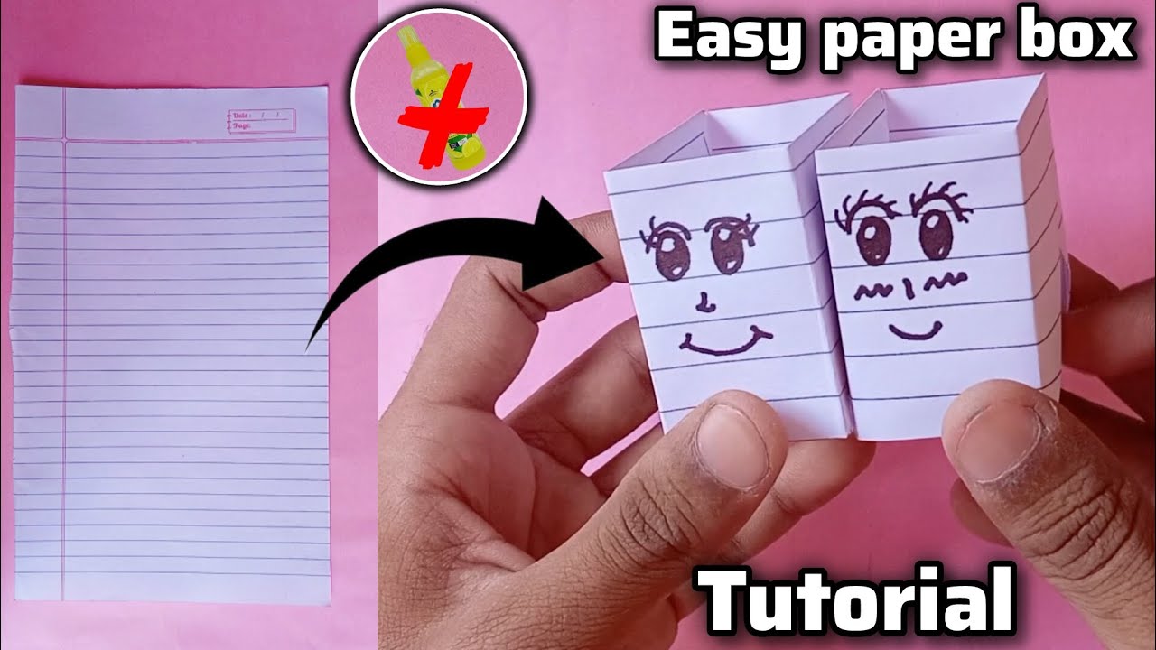 DIY Paper box | Easy origami box tutorial | New school craft