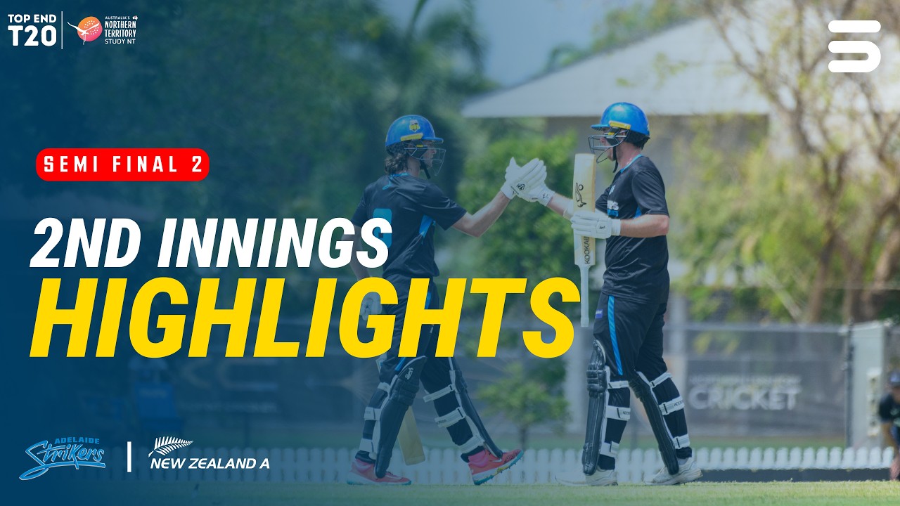 2nd Innings Highligths | Adelaide Strikers Academy vs New Zealand A | Top End T20 2026 | SF2 | ZP1U