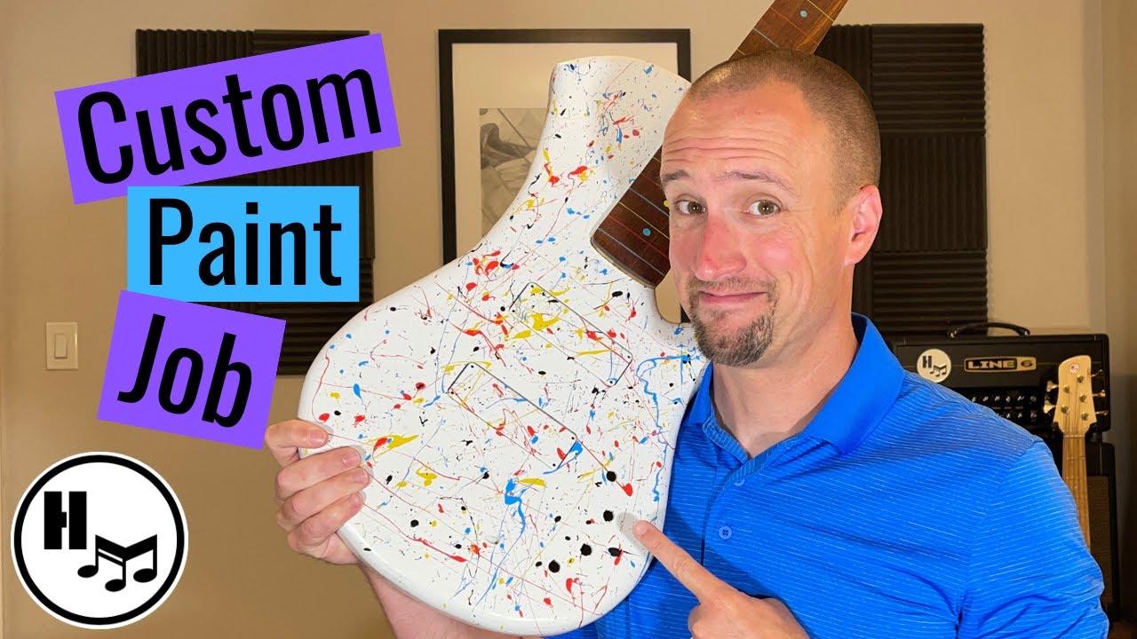 S7E7 - Splatter Guitar Paint Job!!