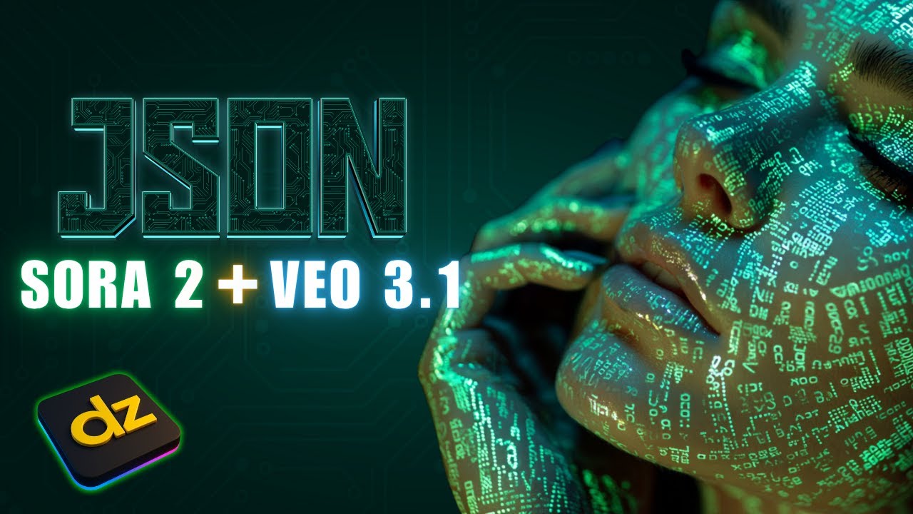 Этот JSON-запрос Sora 2 + Veo 3.1 делает всё, Dzine AI