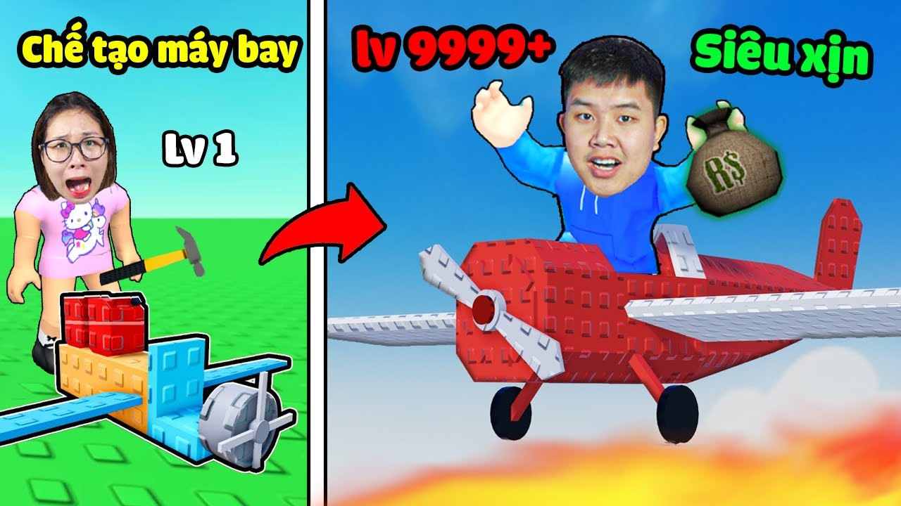 Thi xây chế tạo máy bay xem ai xịn hơn bay xa nhanh hơn ? bqThanh Máy Bay Vip , Ốc Đểu