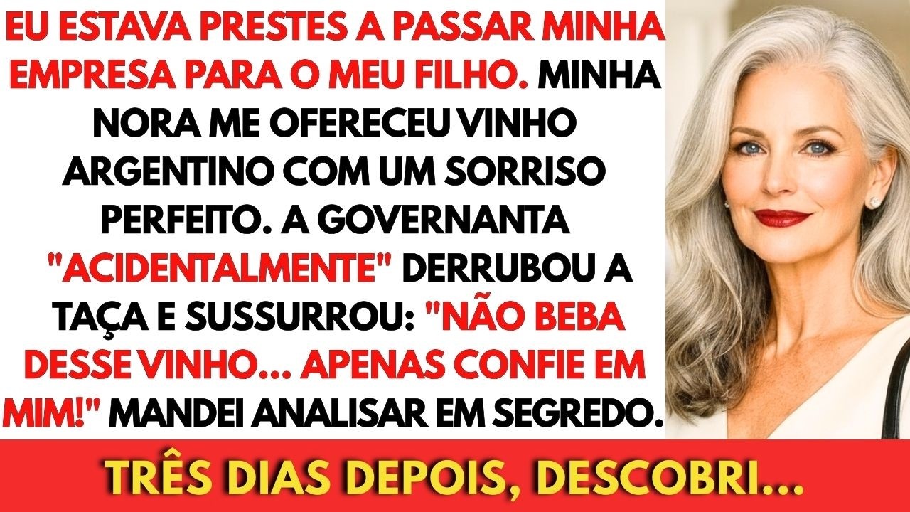 Minha Nora Me Ofereceu Vinho Antes Da Assinatura. A Governanta Derrubou De Propósito. Isso Me...
