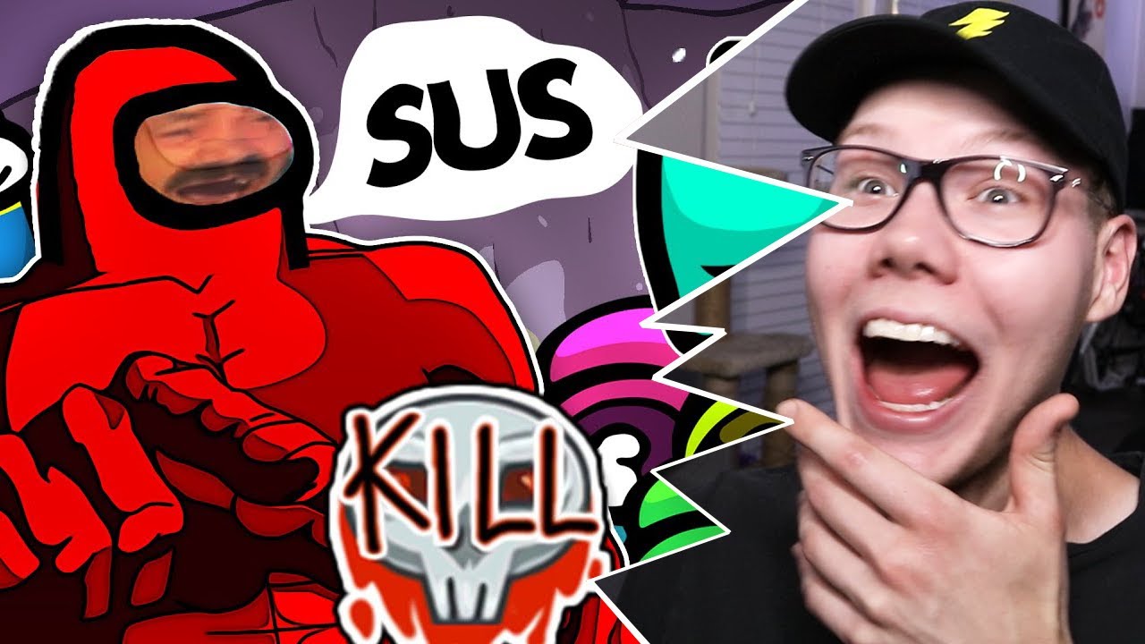 Reacting to AMONG US Funny Moments (MEMES) by Buur