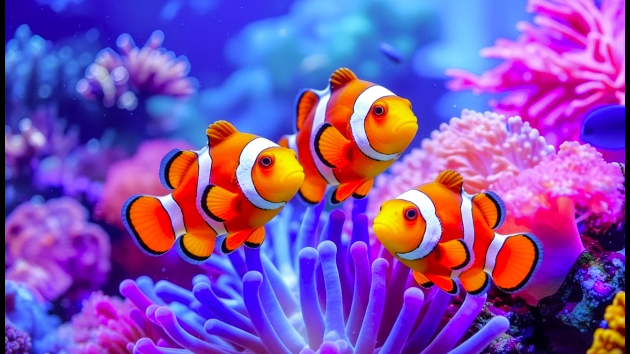 The Best 4K Aquarium - Dive Into The Mesmerizing Underwater Realm, Sea Jellyfish, Coral Reefs. #76