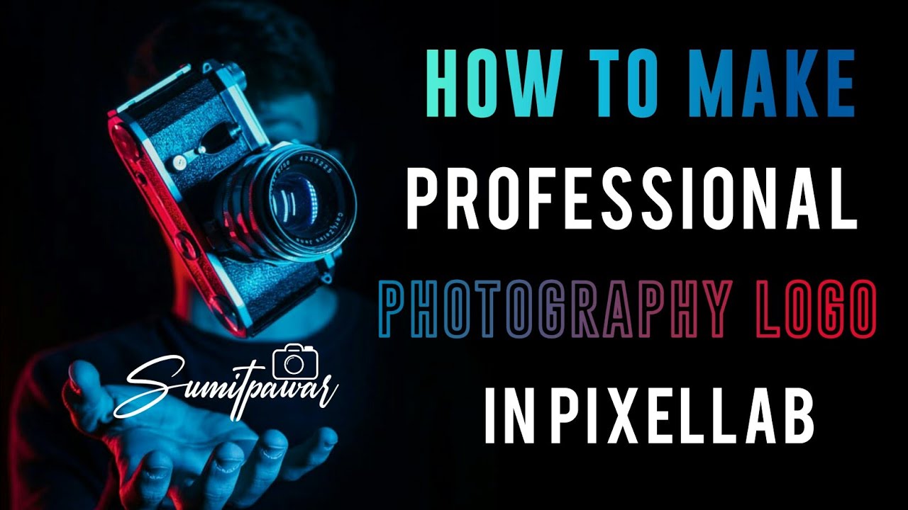How to make a professional photography logo in android using pixellab #Shorts