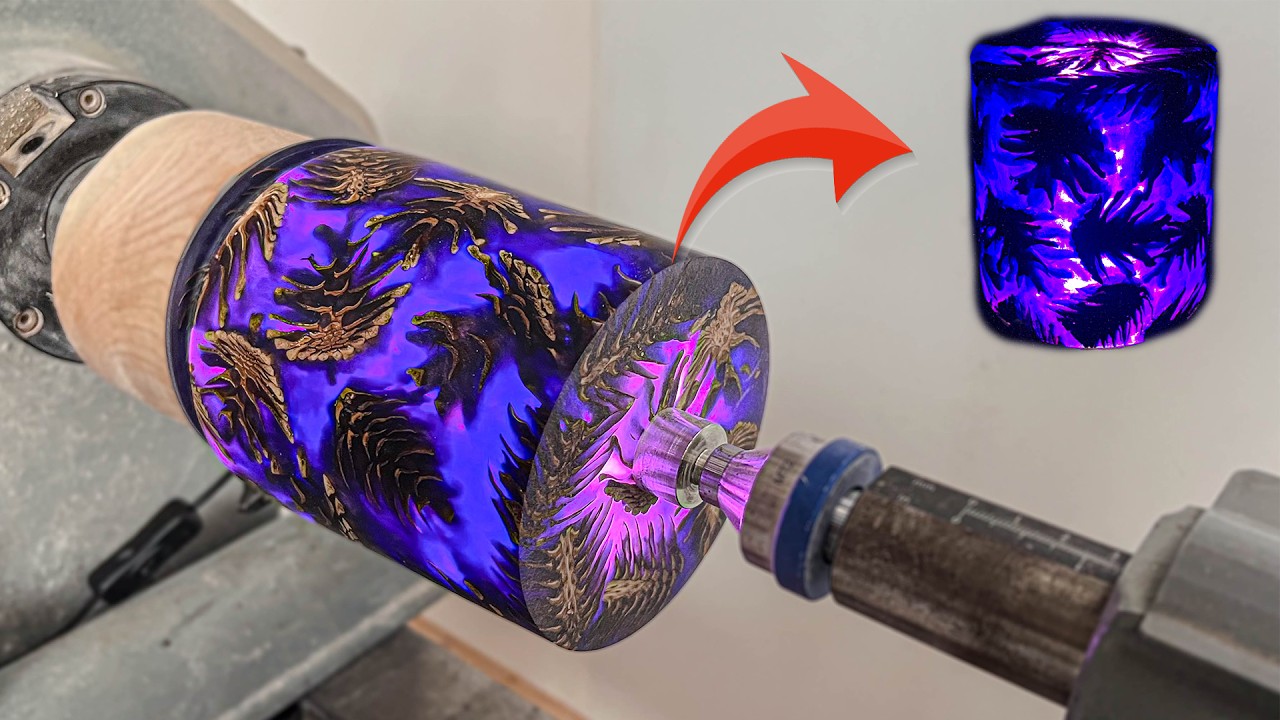 Woodturning - Pine Cones to Night lamp