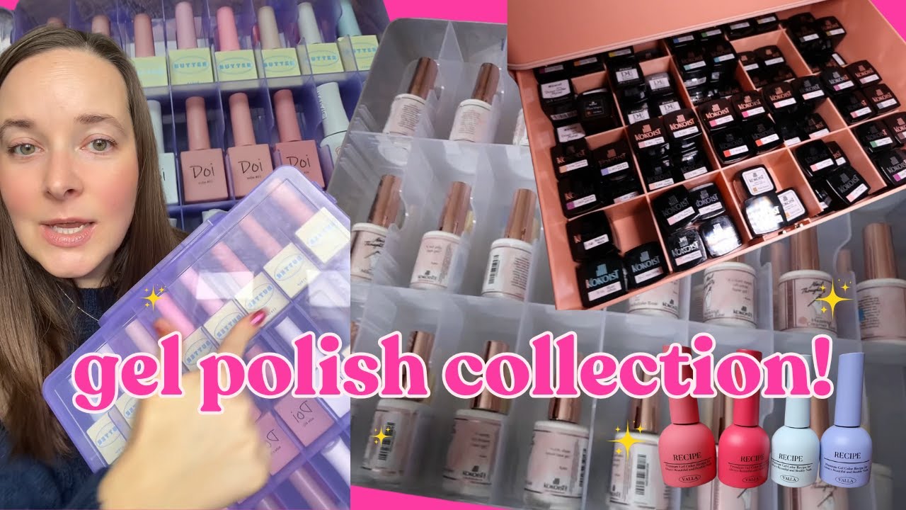 my gel nail polish collection & organization (japanese & korean gel) 💅