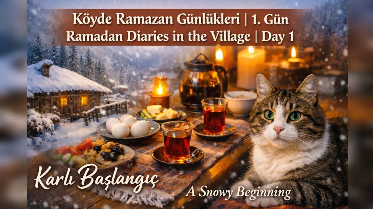 Köyde Ramazan Günlükleri | 1. Gün ❄️ İlk Sahur & Karlı Sabah