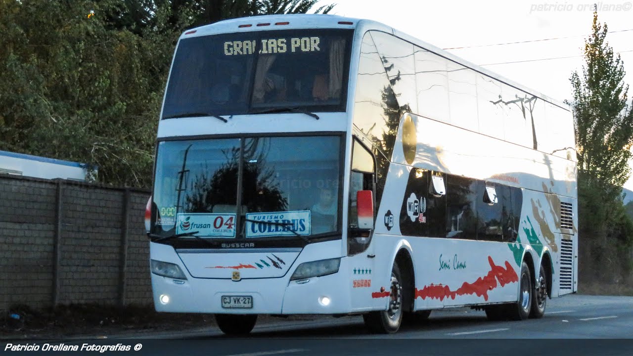 busscar panor&acirc;mico DD | mercedes benz O500RSD 2442 | collbus #35 (serv personal planta frusan angol)