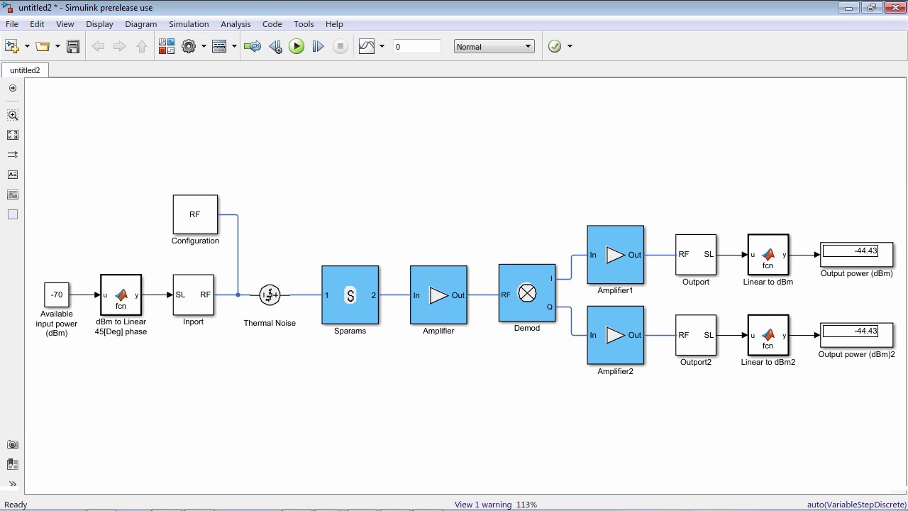 RF Budget Analysis with RF Toolbox