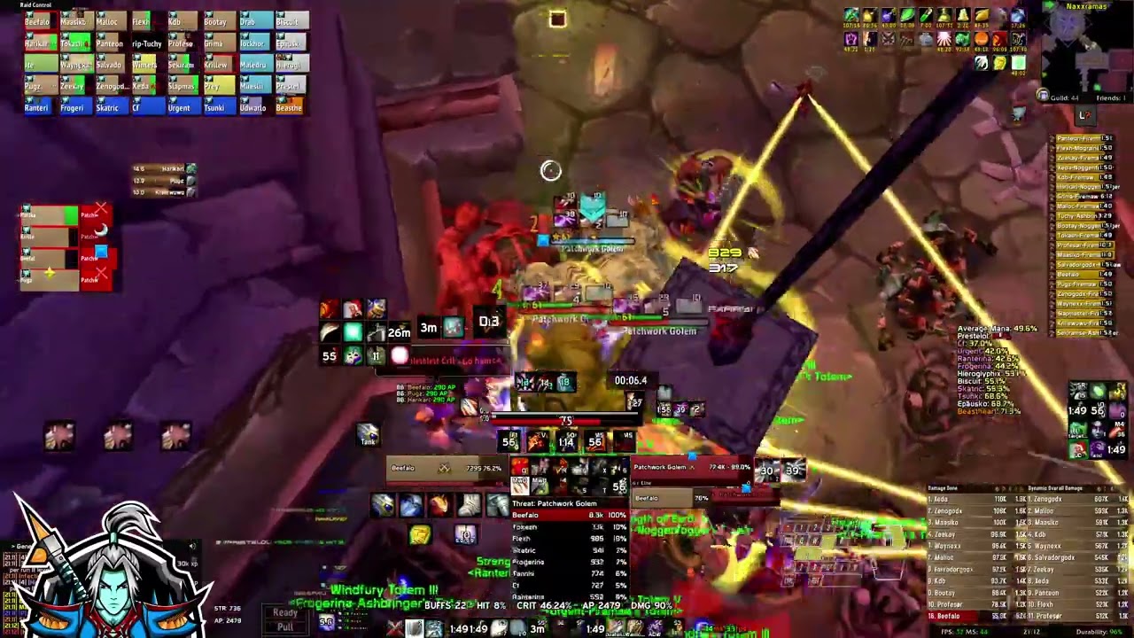Era Naxxramas Speedrun practice tank3 sub-in 1/2