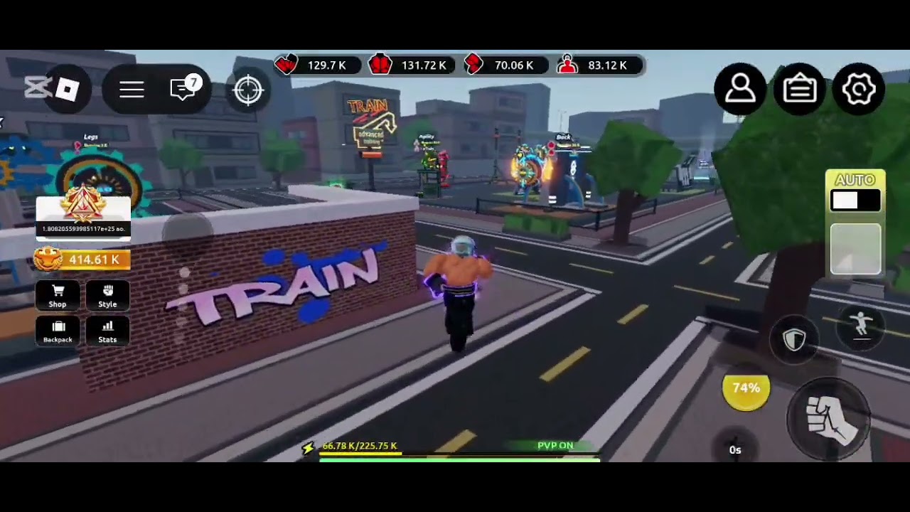 Roblox train to fight part4