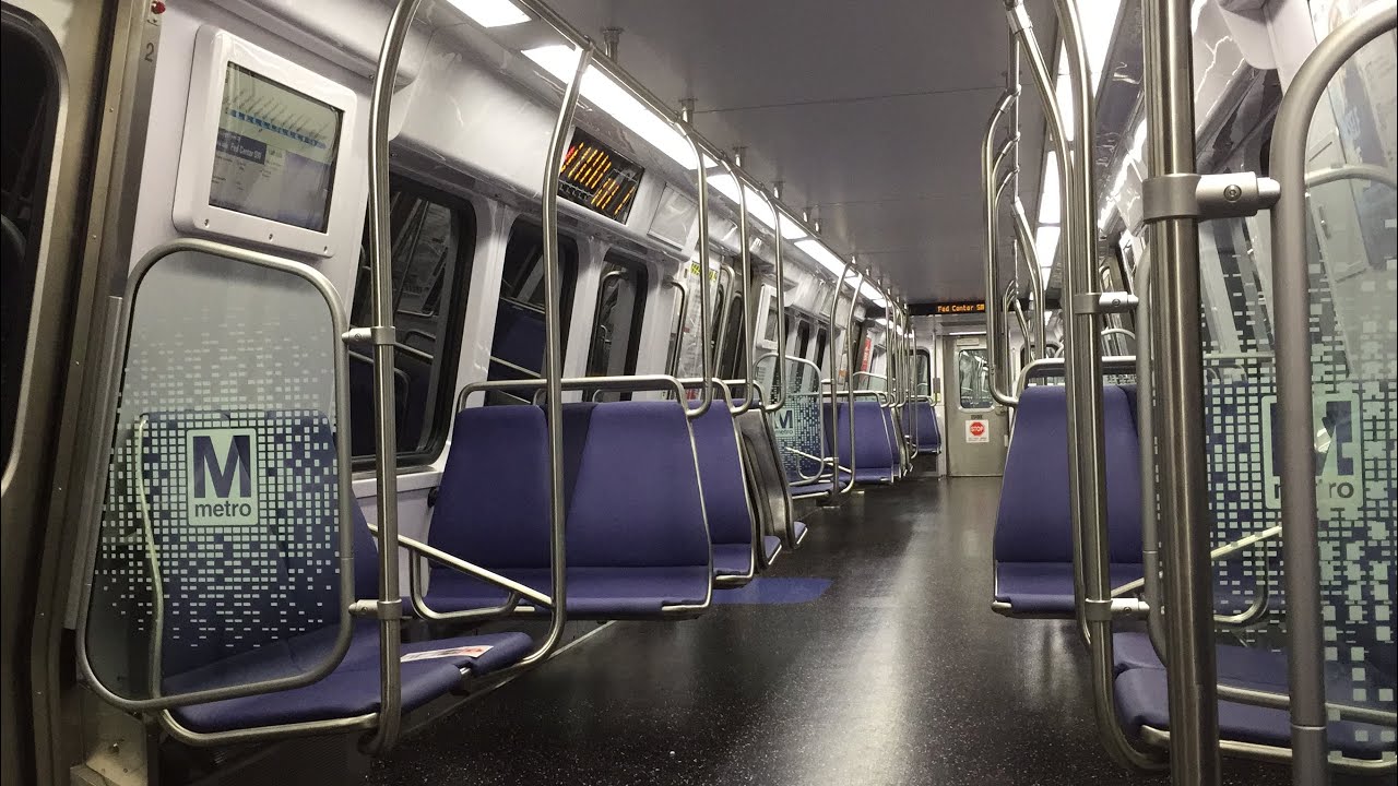 Washington Metrorail HD 60fps: Riding 7000 Series On Blue Line (Rosslyn to Stadium-Armory)