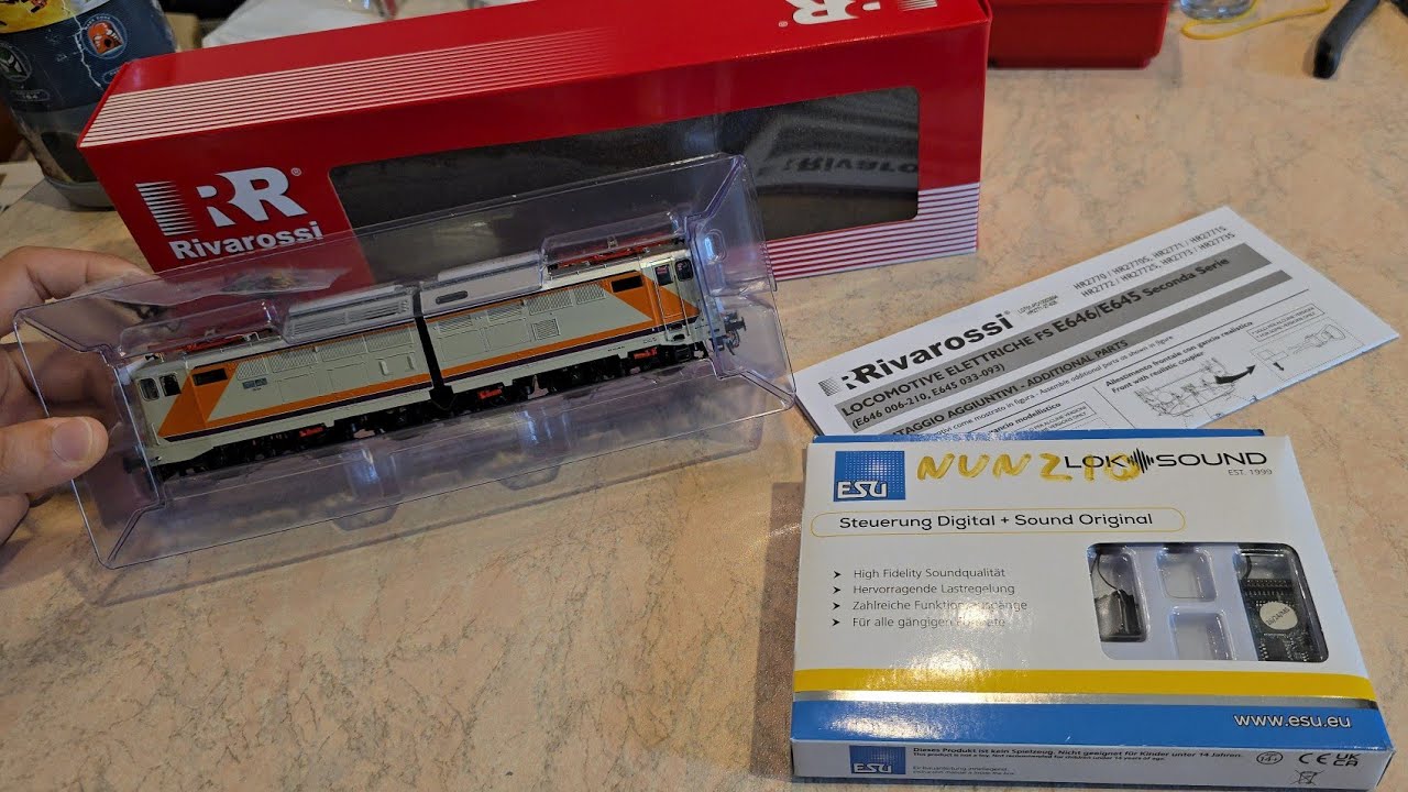 Tutorial:Montaggio decoder Esu V5 Digital SOUND su Rivarossi HORNBY E 646.157 LIVREA MDVC HR 2771