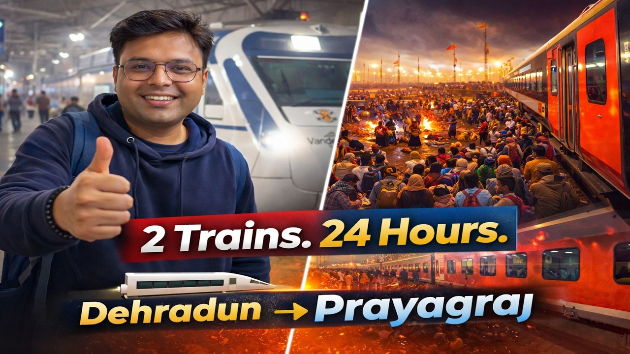 2 Vande Bharat Trains in One Day 🚄 | Dehradun to Kumbh Nagari Prayagraj